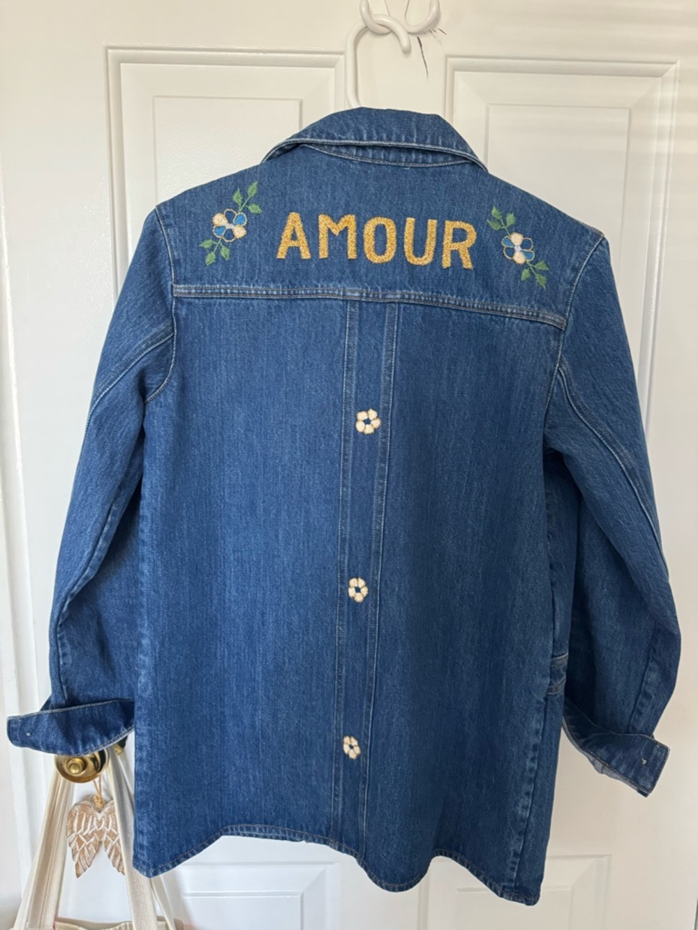 Sezane Mid-Blue Denim Jacket - Picture 3 of 4